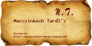 Marczinkech Taráz névjegykártya